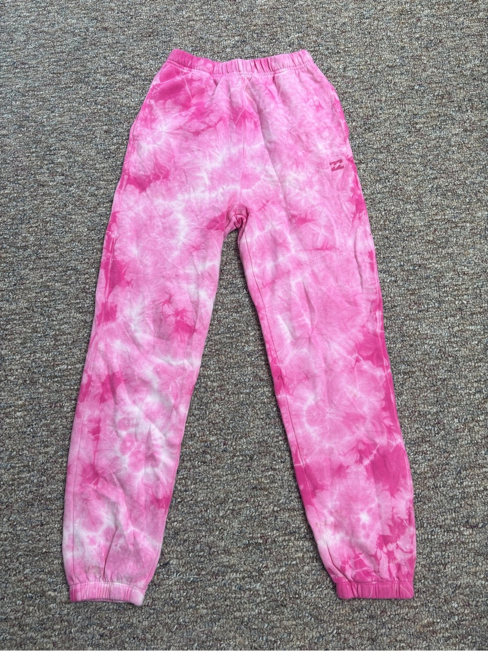 Billabong Pink Tie-Dye Sweatpants